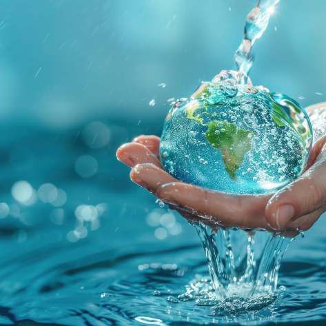 El jardín y el agua en un espacio para el simbolismo